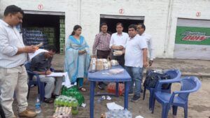 खाद्य सुरक्षा एवं औषधि प्रशासन की टीम ने विभिन्न प्रतिष्ठानों का किया निरीक्षण