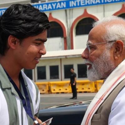 वैभव सूर्यवंशी ने पटना एयरपोर्ट पर PM मोदी से की मुलाकात